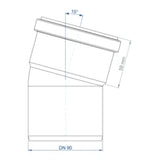 POLOPLAST PO Bend POLO-KAL NG DN 90/15 Degrees – 02170
