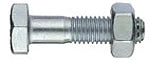 KELLNER&KUNZ DIN601 ISO4016 M20x70mm Mutterschraube Sechskantschrauben  verz. + Mutter  – 0078207000025