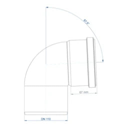 POLOPLAST PO Bogen POLO-KAL NG DN 110/87Grad   – 02144