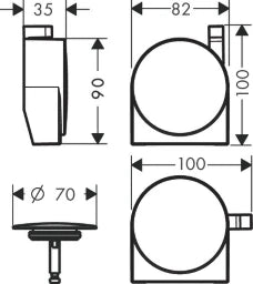 HANSGROHE HG Exafill S F-Set mattweiß   – 58117700