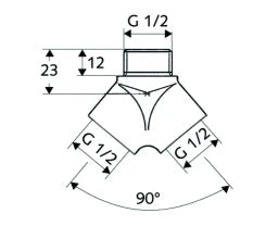 SCHELL SCHELL Gabelstück 1/2"  – 44 402 06 99