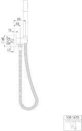 STEINBERG Steinberg Handbrausegarnitur mit intgriertem Brauseanschlussbogen, chrom  – 100 1670