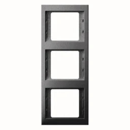 BERKER K.1 Frame 3-gang vertical anthracite matt – 13337006