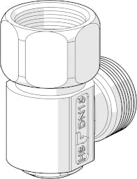HANSA Hansa Drain Valve for Shower Hose Chrome - 0405 0100
