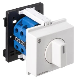 KRAUS&NAIMER Umschalt.m.0,2polig,60°,45mm-Schnappbef. Ith=25A, P=7,5 kW(AC3,400V AC),2 x 4 mm²   – 70005224