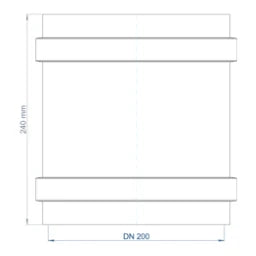 POLOPLAST PO Überschiebmuffe POLO-KAL NG DN 200   – 02984