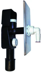 HUTTERER & LECHNER HL404 WG-UP-Siphon DN40/50 m. Anschl. f. Rohrbelüfter - 110x225mm   – HL404