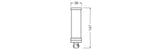 LEDVANCE DULUX LED T EM & AC MAINS VALUE 9W 840 G X24D-3  – 4058075823310