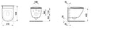 LAUFEN LF Lua Complete Wall-Mounted Toilet Set 86608.2 consisting of 82108.0 and 89108.3 white – H8660820000001
