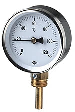 JAKO Zeiger-Thermometer Fig.2610(21)  80mm Dm 45 Schaft unten 0-120 Gr.   – 2401000000