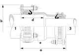 FISCHER GEORG Multi Joint Red. Coupling Scr. A2 powder-coated Fig. 3107 DN 150(154-192) x 100(104-132) – 709405636