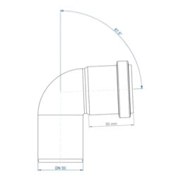 POLOPLAST PO Bogen POLO-KAL NG DN 50/87Grad   – 02124