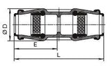 HAWLE Connector Iso K 6300 3/4" equal AD 25 mm – 5005556