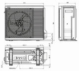 PANASONIC Panasonic L/W Aquarea K HP Heat Pump, 1ph, 9 kW, Outdoor Unit - WH-UDZ09KE5