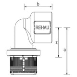 REHAU REHAU Angle Transition FASTLOC EX+ 16 - Rp 1/2 – 13707191001