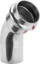 VIEGA Viega Bogen 45 Grad mit SC Prestabo 1126.1 in 54mm Stahl verzinkt   – 558 390