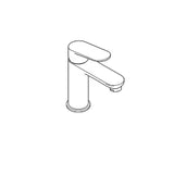 KLUDI Kludi X1 Basin Mixer 100 with Pop-up Waste Matte Black – 322883975
