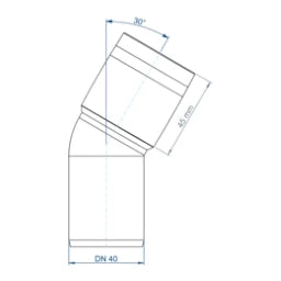 POLOPLAST PO Bend POLO-KAL XS DN 40/30Degree – 102111