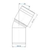 POLOPLAST PO Bend POLO-KAL XS DN 40/30Degree – 102111