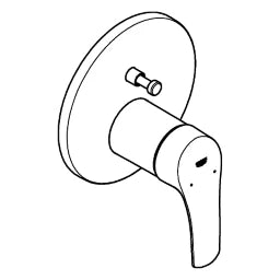 GROHE Grohe EH-Wannenbatt. Eurosmart 24043_3 Fertigmontageset für 35600000 chrom   – 24 043 003