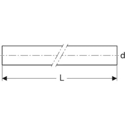 GEBERIT GE WC Bend Extension for Wall-Hung WC d45mm, L1m – 152.170.16.1