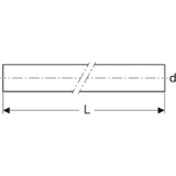 GEBERIT GE WC Bend Extension for Wall-Hung WC d45mm, L1m – 152.170.16.1