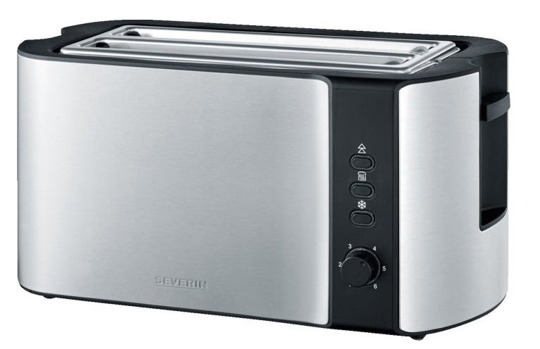 Toaster 2-Long Slot 1400W Defrost. Reheat. Bun attachment. SS-bk – 259000