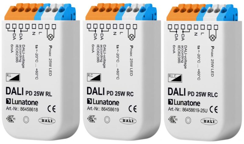 DALI Phasendimmer 3-25W (ohmsche Last) ab/anschnitt R,L,C – 86458619-25U