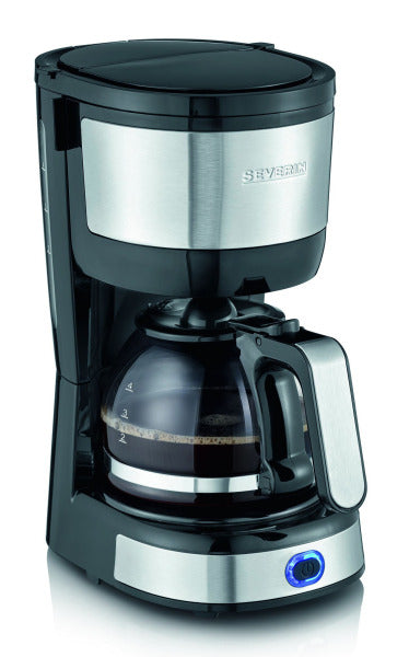 Coffee Maker 4C 750W Glass Carafe stainless steel-black – 480800