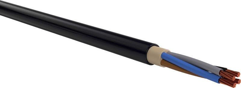 PVC-insulated power cables 0.6/1kV single and multi-core E-YY-O 4X50 SM SW Eca cut length