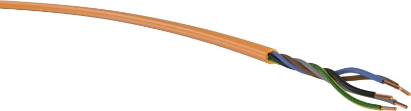 Polyurethane construction site cable with rubber-insulated cores H07BQ-F 5G1.5 OR Cut length