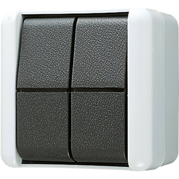 Rocker switch, two-way, 10AX 250V ~, IP44, WG800 – 805W