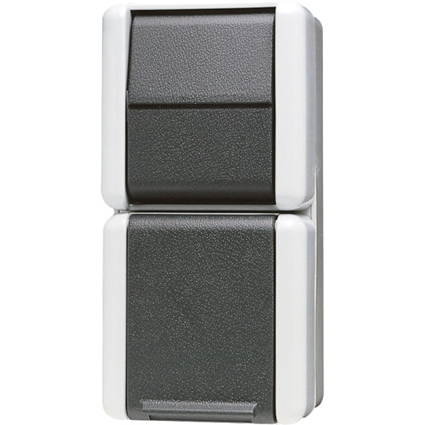 SCHUKO socket 16A 250V~ with switch universal off/changeover 10AX 250V~ – 876W
