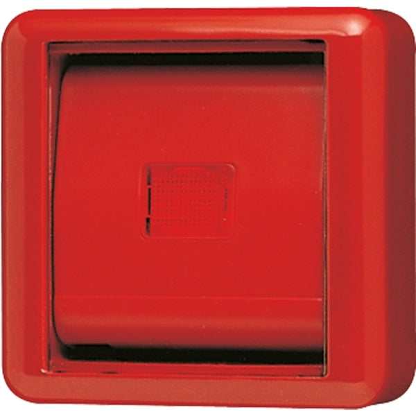 Abdeckung mit Glasscheibe, WG800, rot – 860WGLRT
