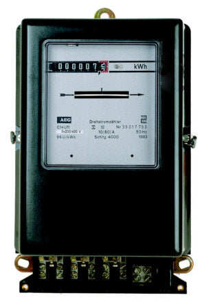 Drehstromzähler 10(40) A,220/380V,50Hz,regeneriert,ungeeicht – SCH201040