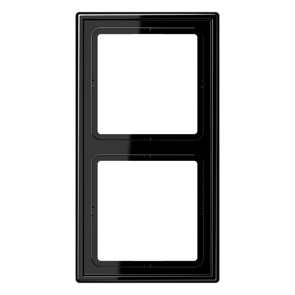 Rahmen 2fach, senkrechte und waagerechte Montage, Duroplast, LS990, schwarz – LS982SW