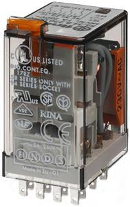 Plug-in relay, 4 CO 7A, coil 24VAC – 55.34.8.024.0040