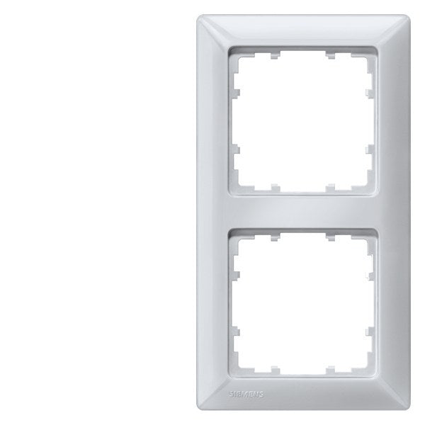 SIEMENS Rahmen 2fach DELTA line, aluminiummetallic   – 5TG25523