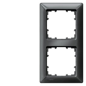 SIEMENS Rahmen 2fach DELTA line, carbonmetallic   – 5TG25526