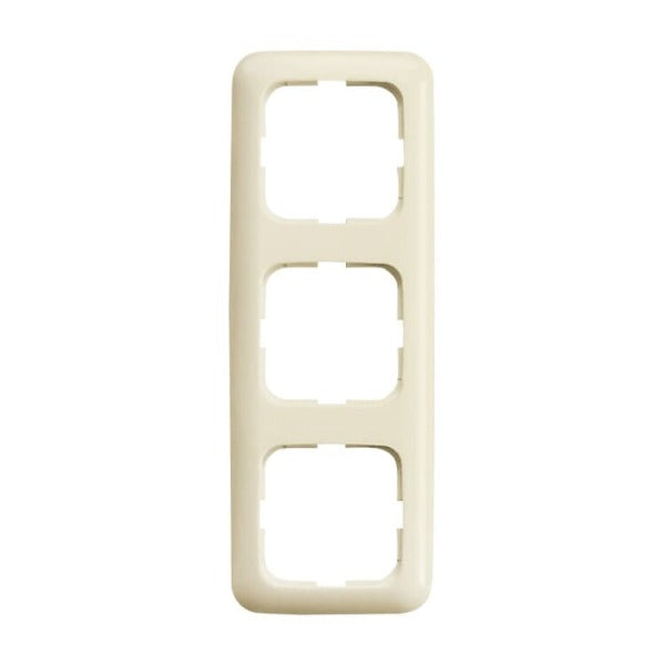 3-gang cover frame white - Busch-Duro 2000SI