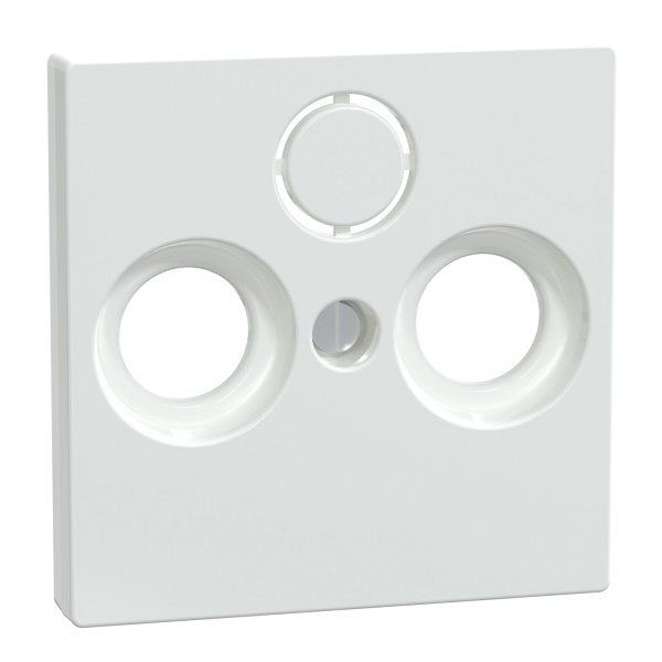 Central Plate for Antenna Sockets, active white glossy, System M – 296725