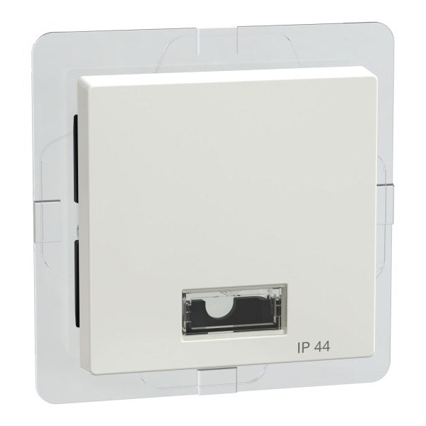 Rocker with rectangular symbol window IP44, polar white glossy, System M – 432719