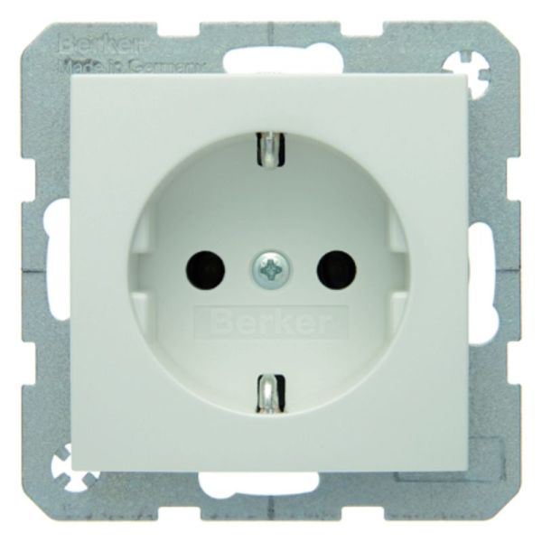 BERKER Steckdose SCHUKO S.1 polarweiß, glänzend   – 47438989