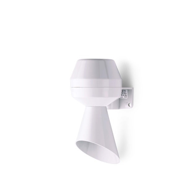 Small horn KLH, approx. 90 dB with trumpet 24V DC, gr, IP43 – 710100005