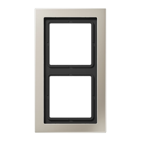 Rahmen 2fach, senkrechte und waagerechte Montage, LS-DESIGN, Edelstahl – ESD2982
