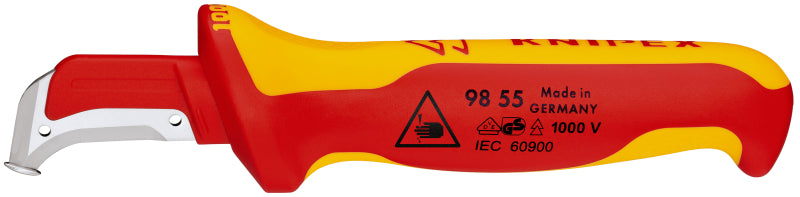 Kabelmesser mit Gleitschuh, sichelförmige Klinge, VDE 2-K,SB – 98 55 SB