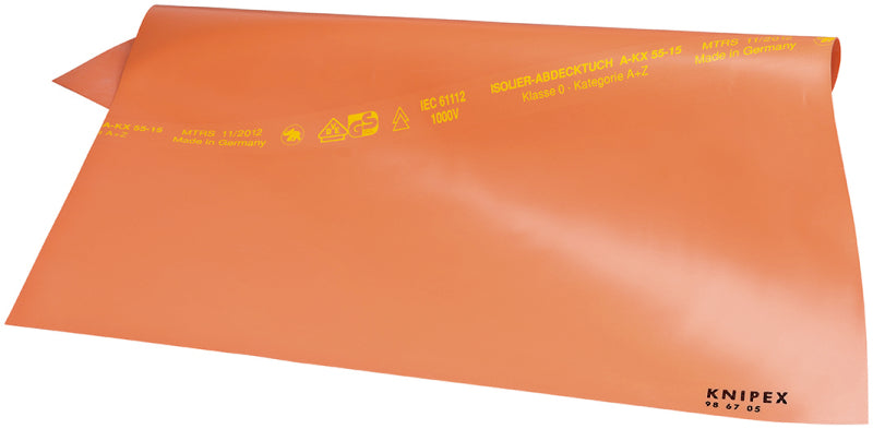 Abdecktuch aus Gummi 500 x 500 x 1,0 mm (1000V) – 98 67 05
