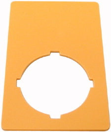Schild, NOT-HALT, H x B = 50 x 33 mm, gelb, NOT-HALT – 121089