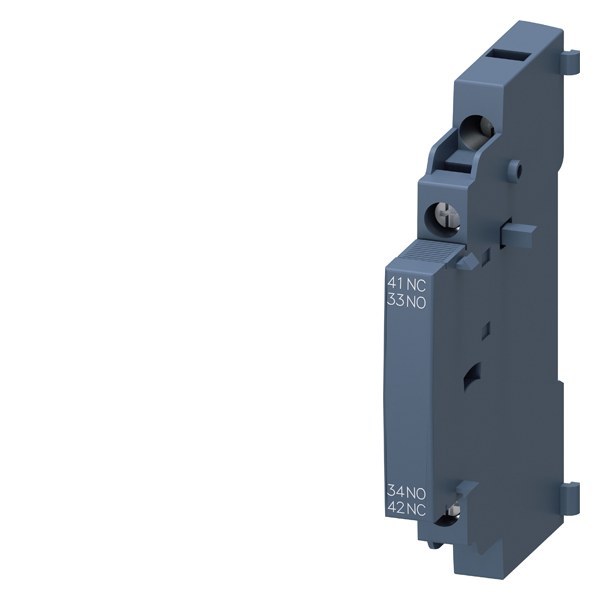 Auxiliary switch, lateral mounting, 1 NO + 1 NC, for circuit breakers S00/S0 – 3RV29011A