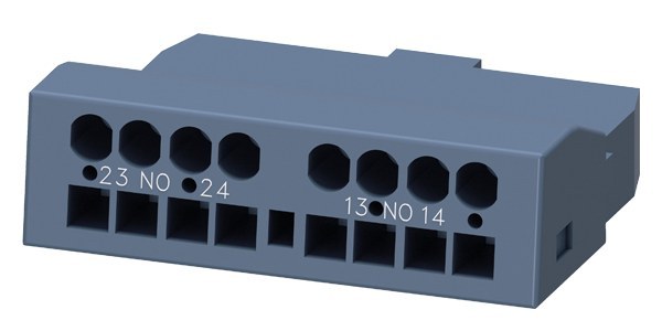 Auxiliary switch, transverse, 2 NO, spring-loaded terminal for circuit breaker S00/S0